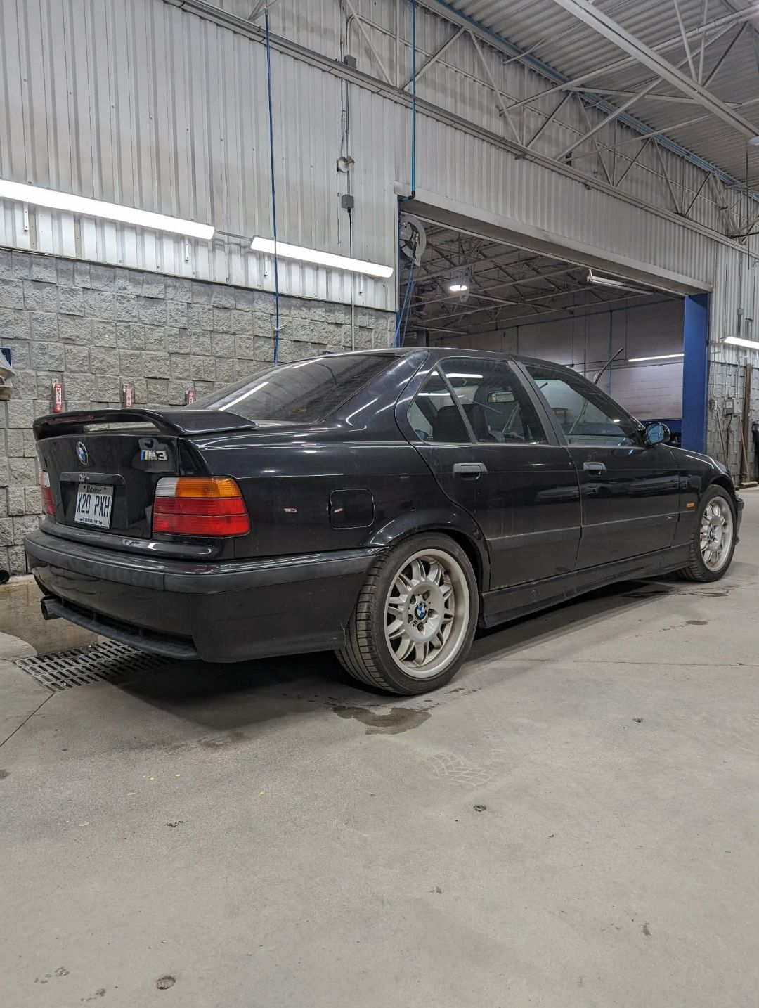 BMW M3 E36 — rear dull finish before exterior detail