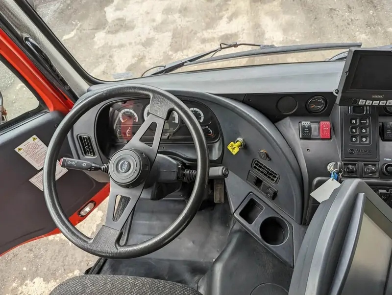 Municipal truck cab — steering and dash after interior detail