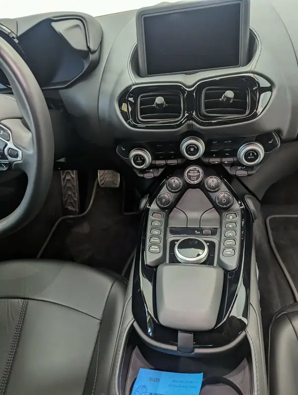 Aston Martin Vantage — center console and controls after full detail