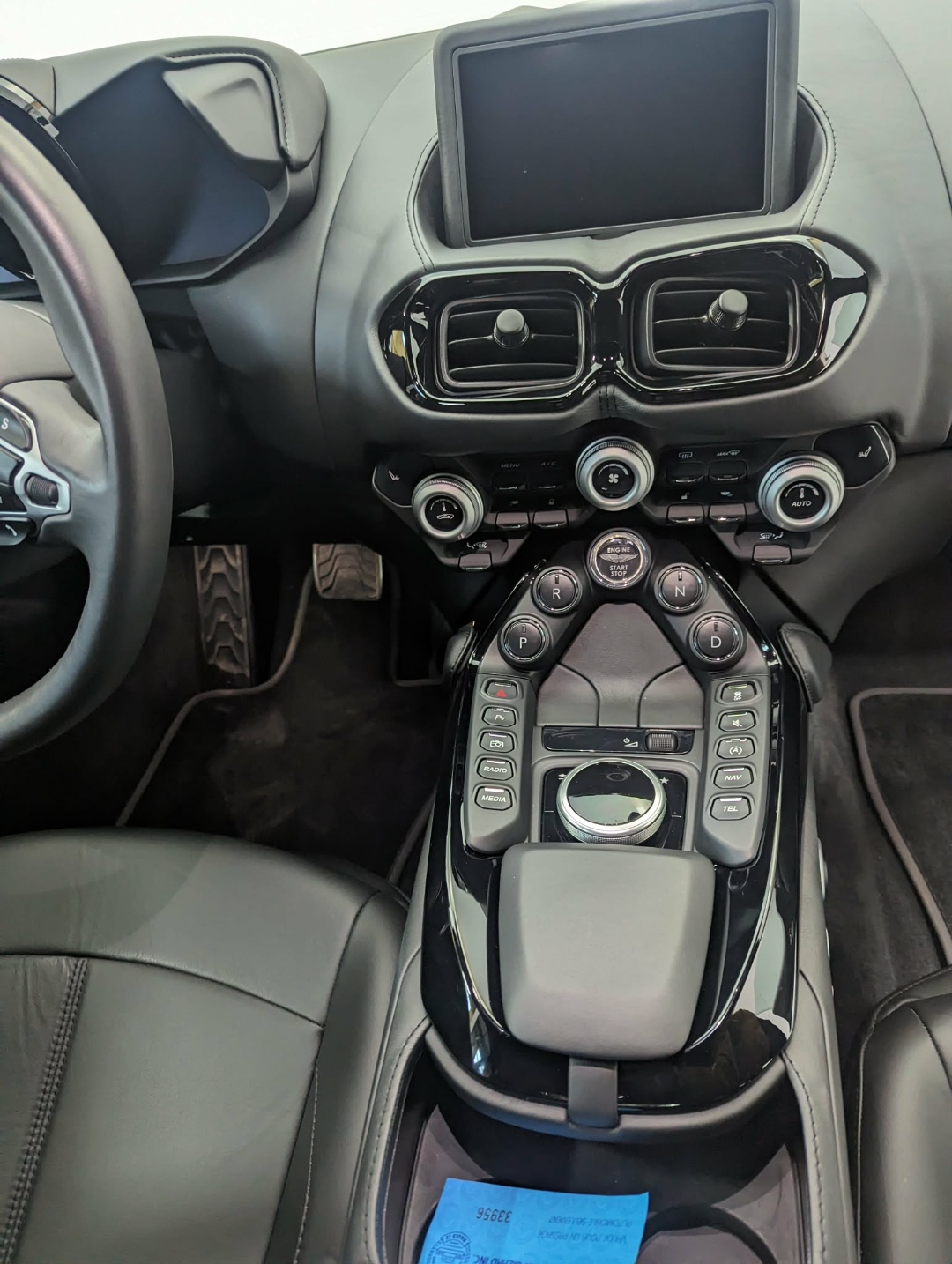 Aston Martin Vantage — center console and controls after full detail